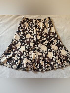 Vintage Y2K Harold’s Silk Blend Floral A-Line Skirt Size 6